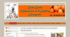 Desktop Screenshot of club-canin-d-education-et-d-agility-orangeois.com