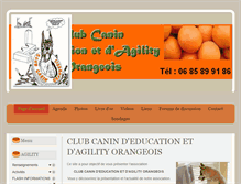 Tablet Screenshot of club-canin-d-education-et-d-agility-orangeois.com